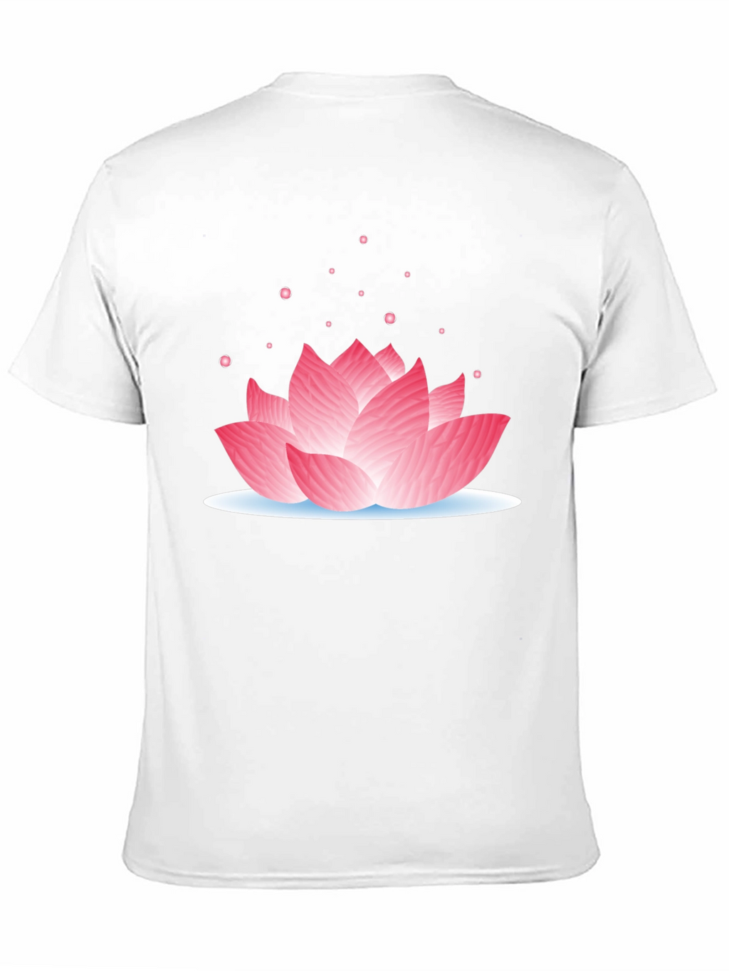Lotus Flower Graphic Tee - Casual Black T-Shirt