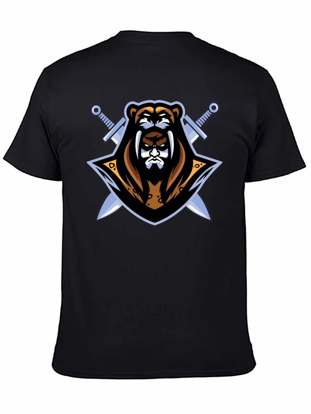 Black Bear Warrior Graphic T-Shirt