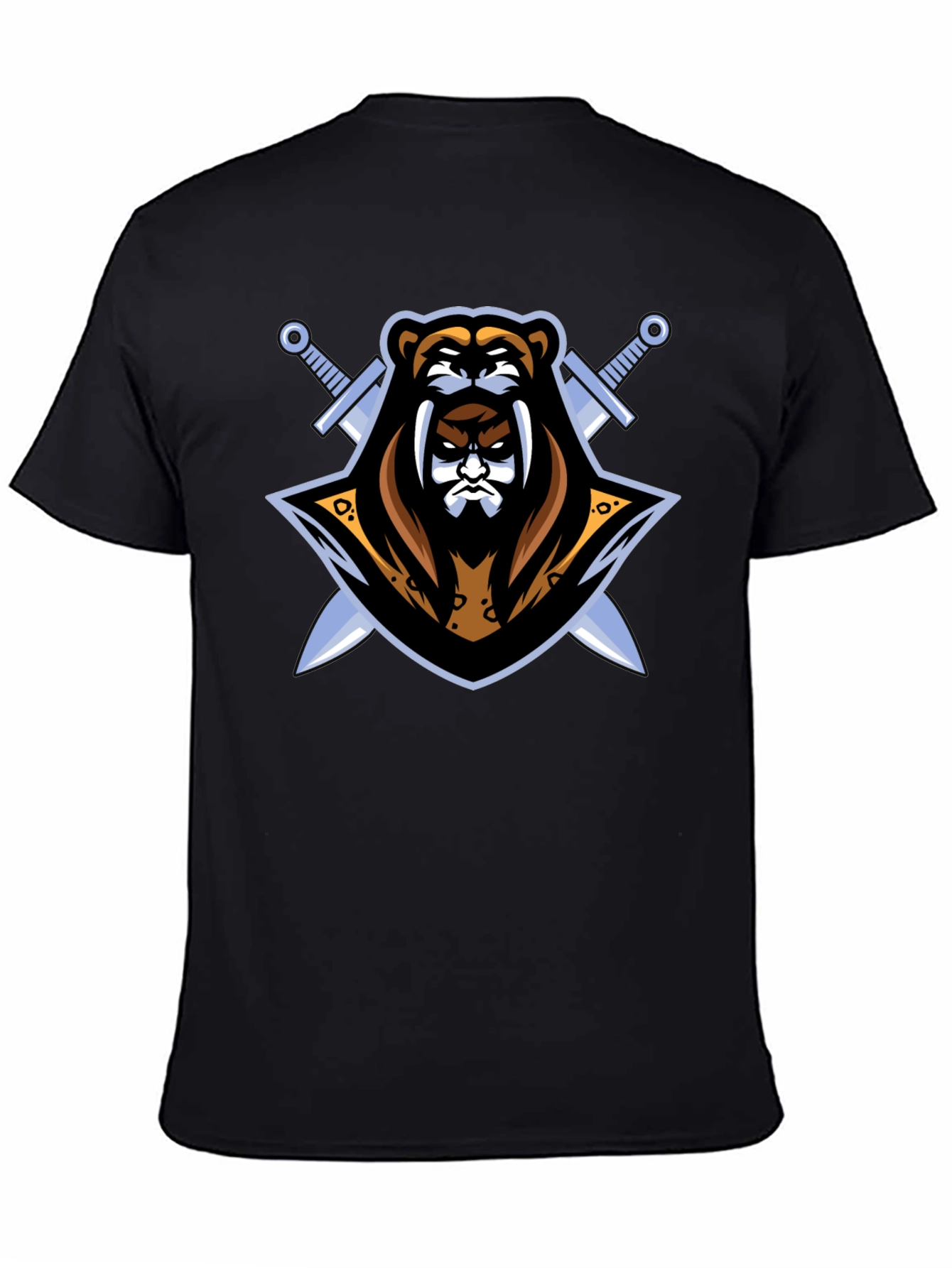 Black Bear Warrior Graphic T-Shirt