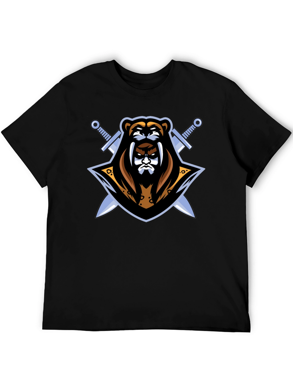 Black Bear Warrior Graphic T-Shirt