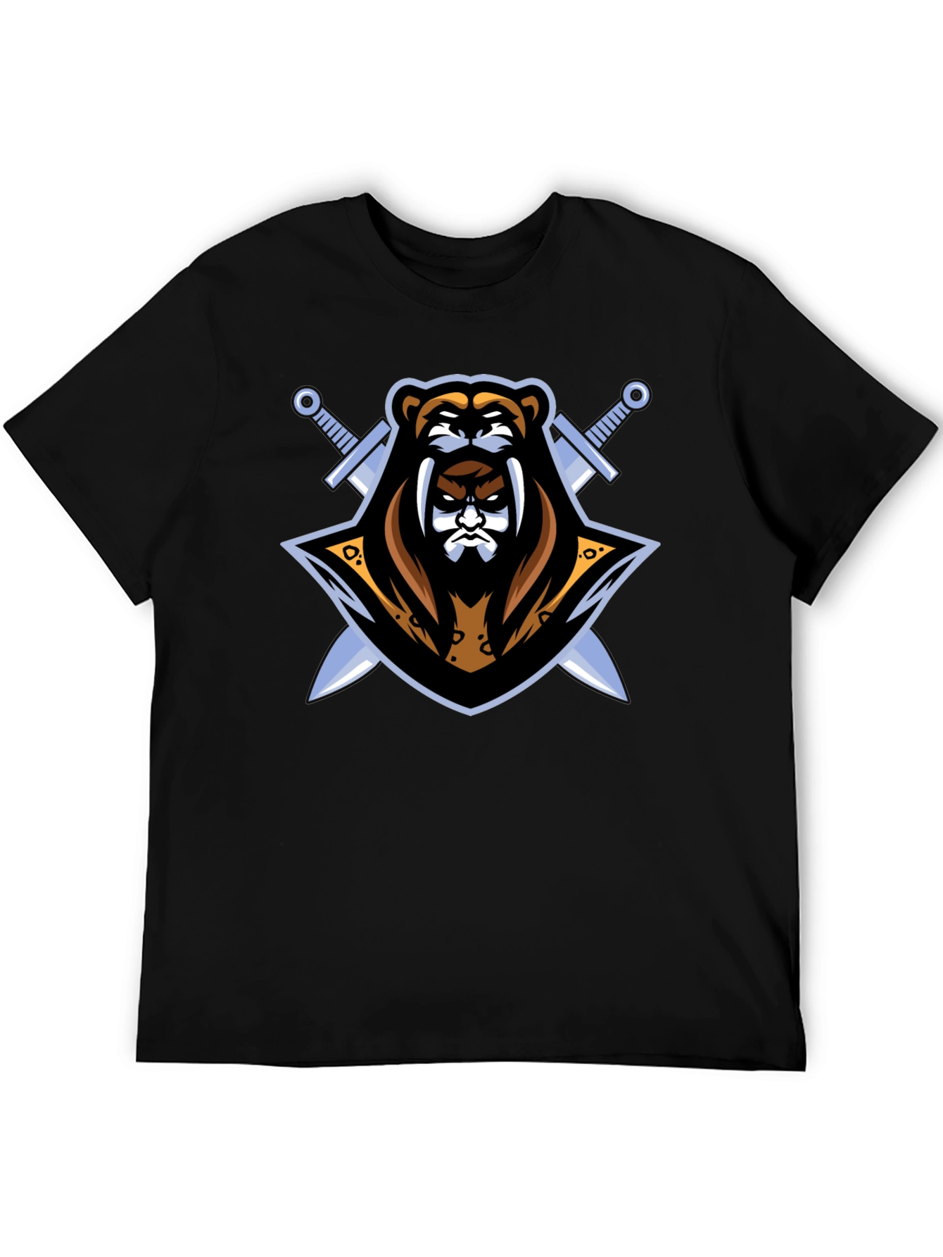 Black Bear Warrior Graphic T-Shirt