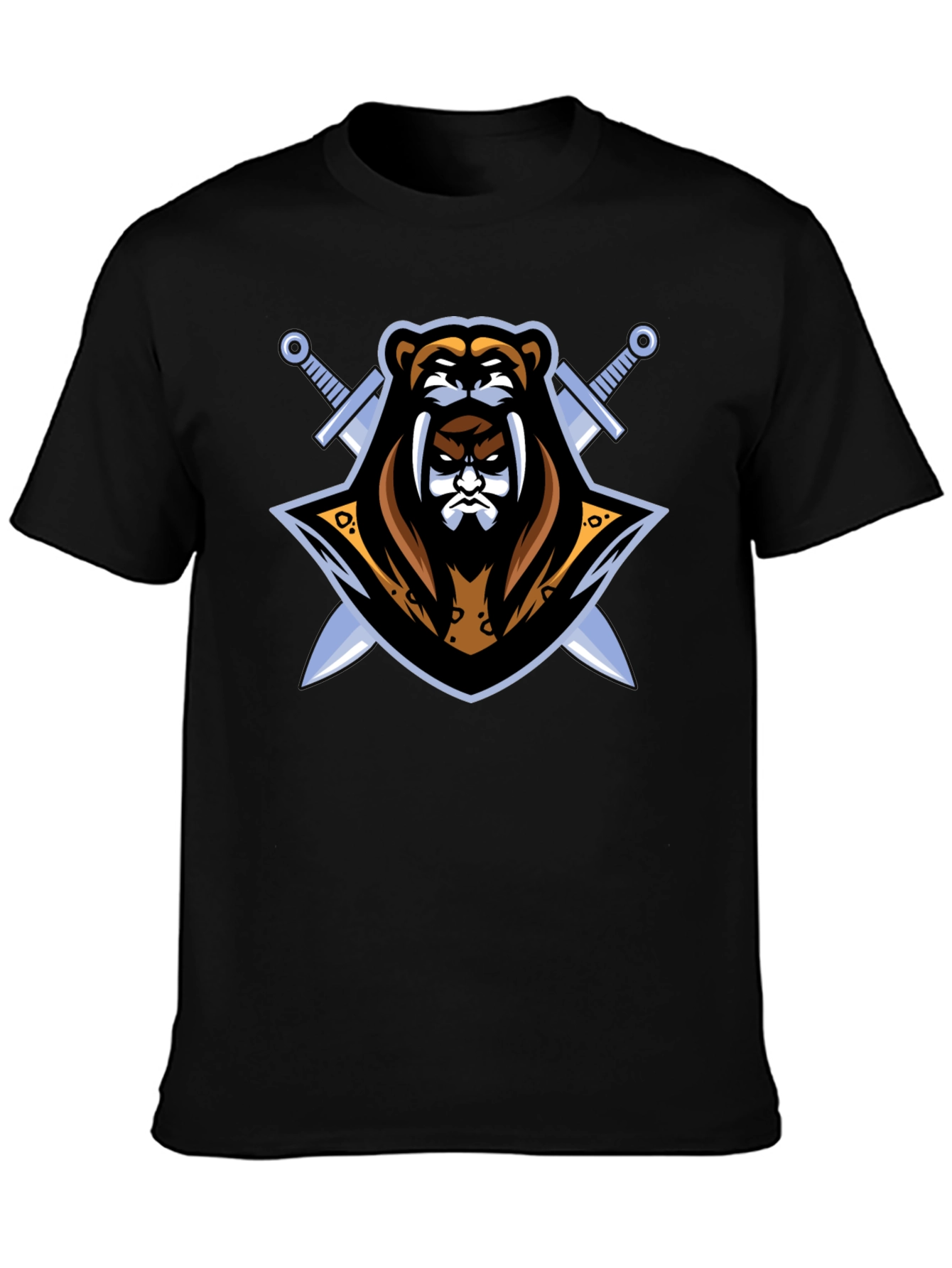 Black Bear Warrior Graphic T-Shirt