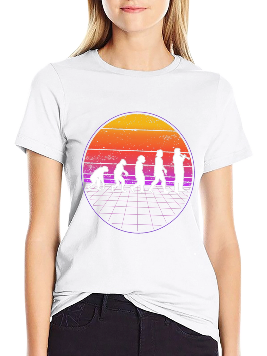 Evolution of Flute Player T-Shirt