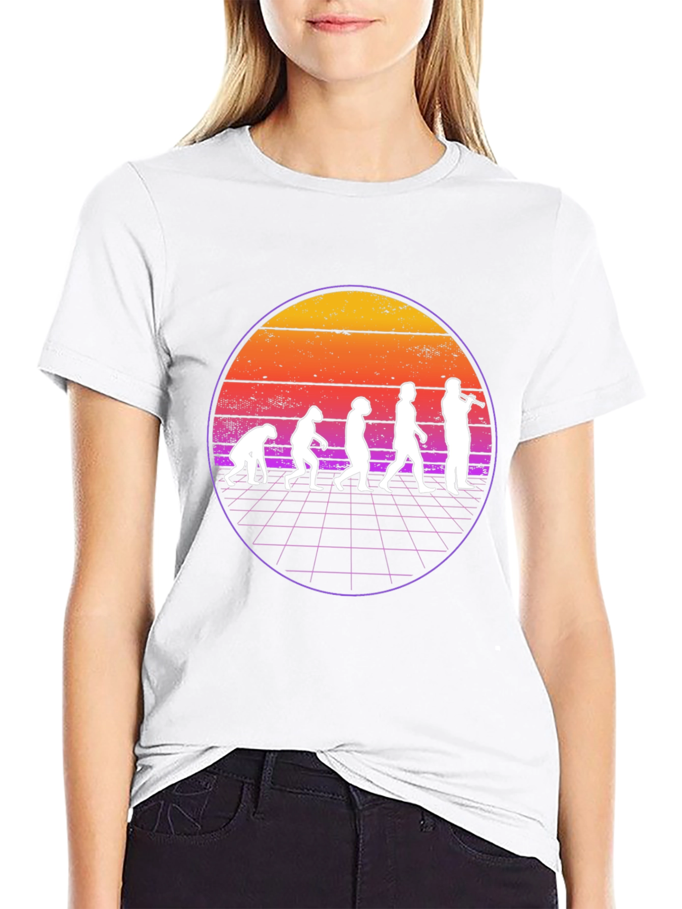 Evolution of Flute Player T-Shirt