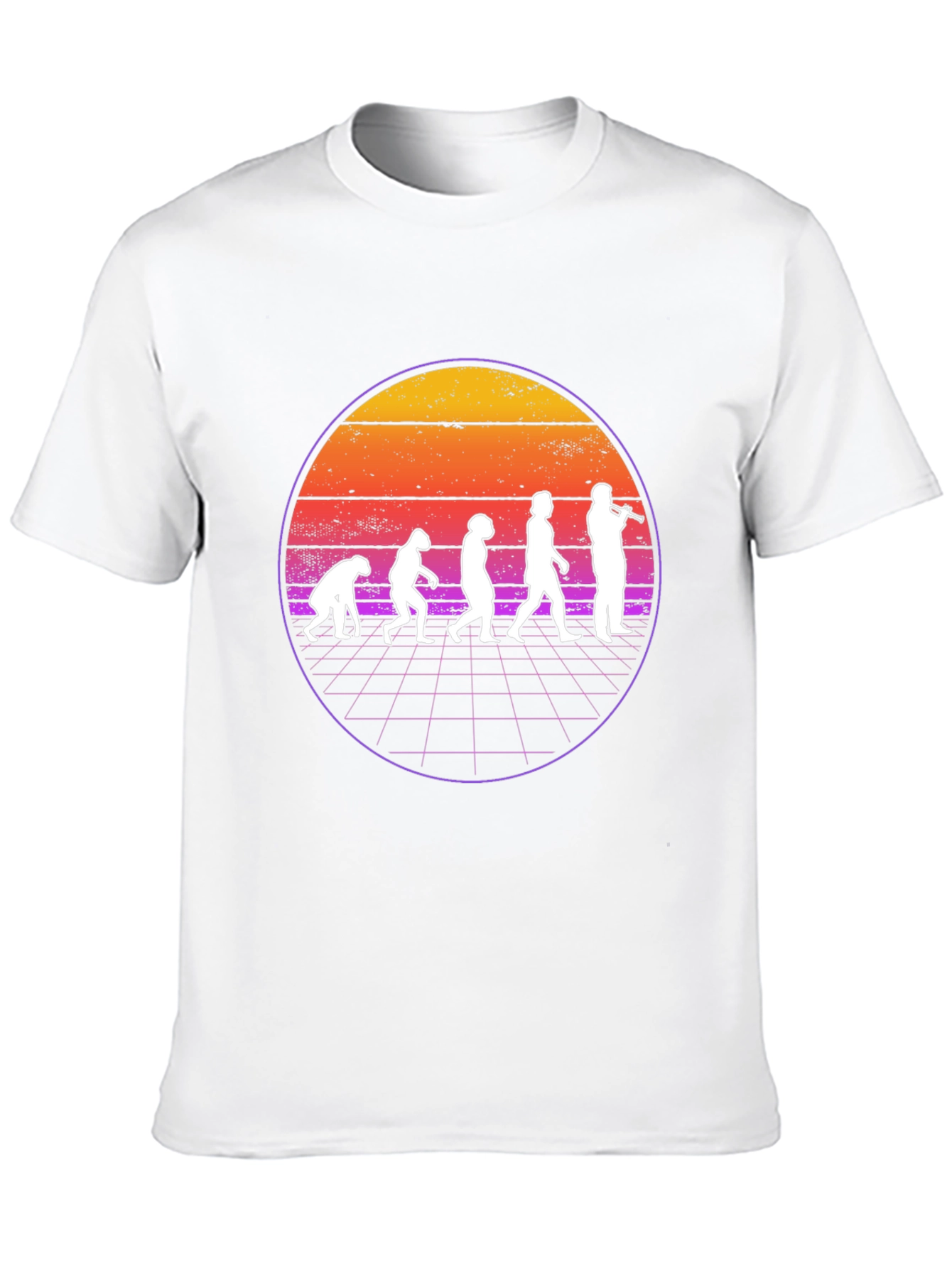 Evolution of Flute Player T-Shirt