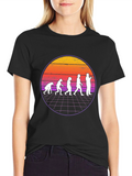 Evolution of Flute Player T-Shirt