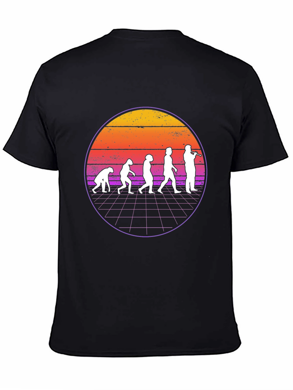 Evolution of Flute Player T-Shirt