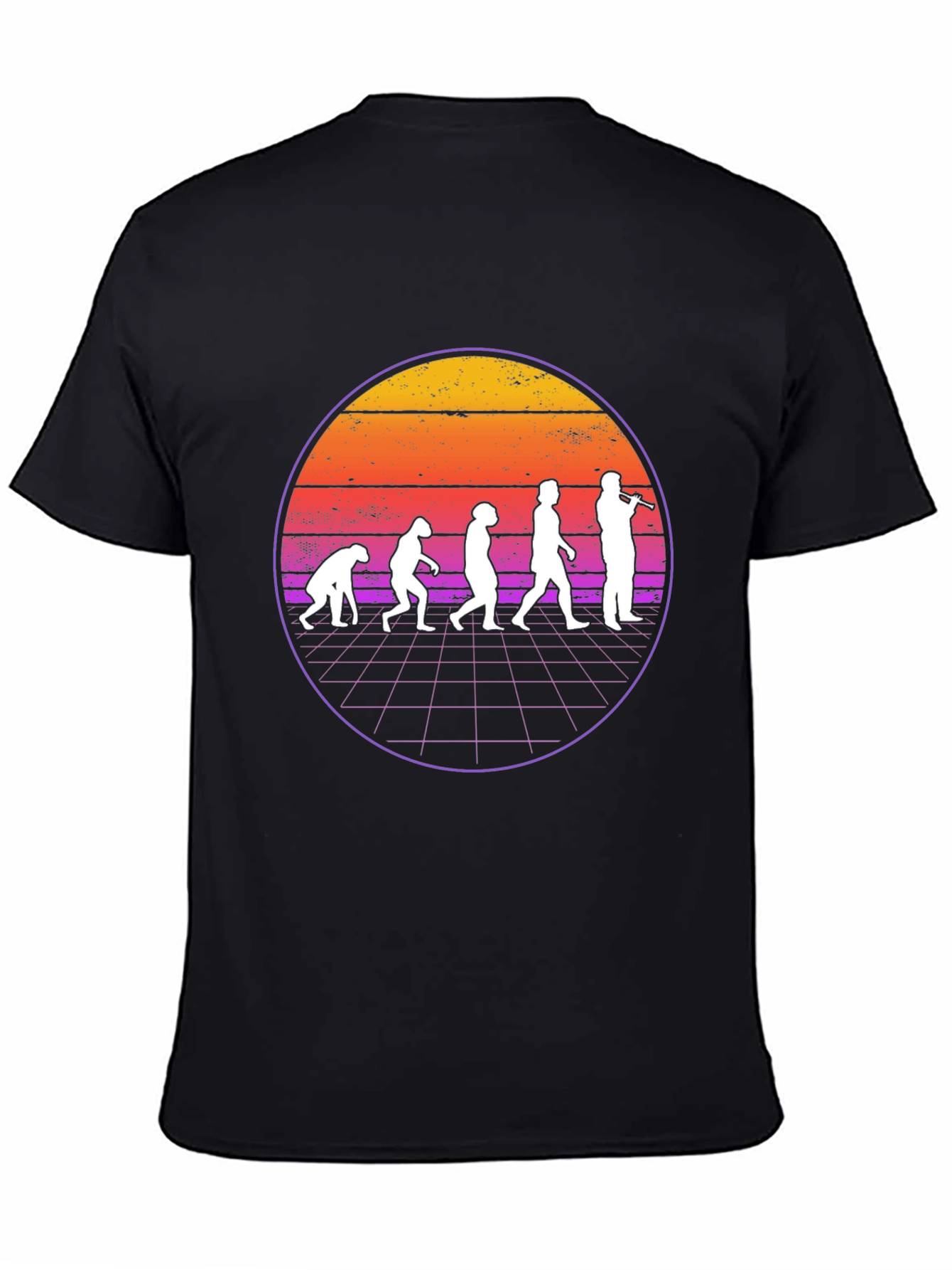 Evolution of Flute Player T-Shirt