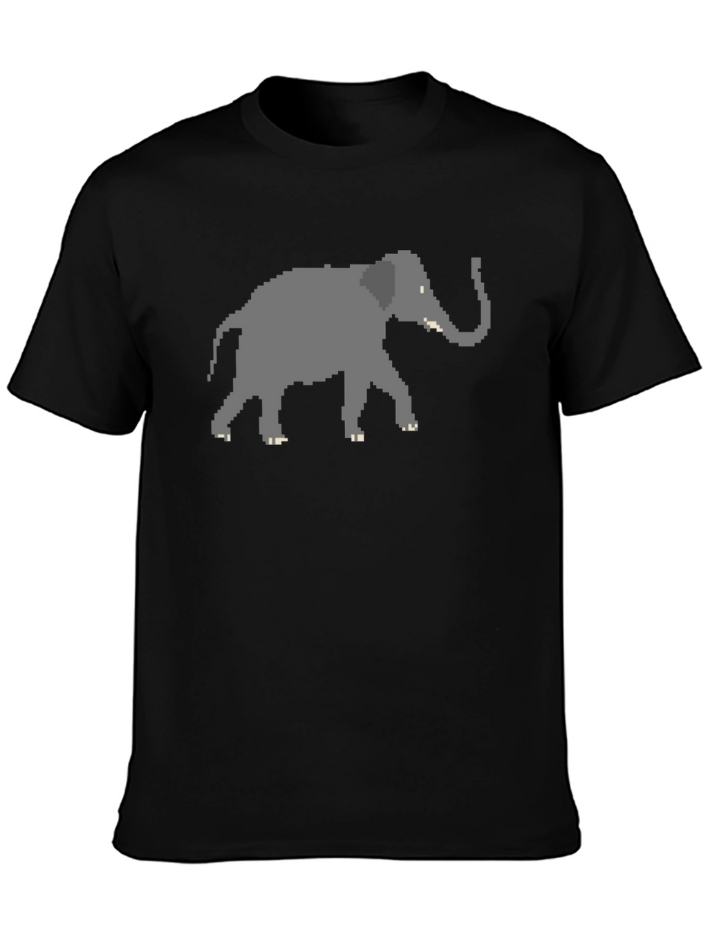Pixelated Elephant T-Shirt - Modern Graphic Tee
