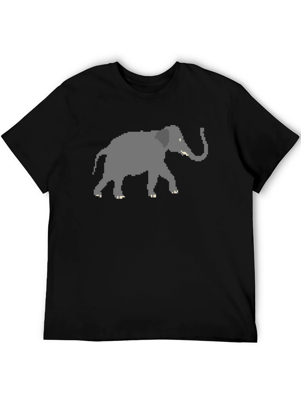 Pixelated Elephant T-Shirt - Modern Graphic Tee