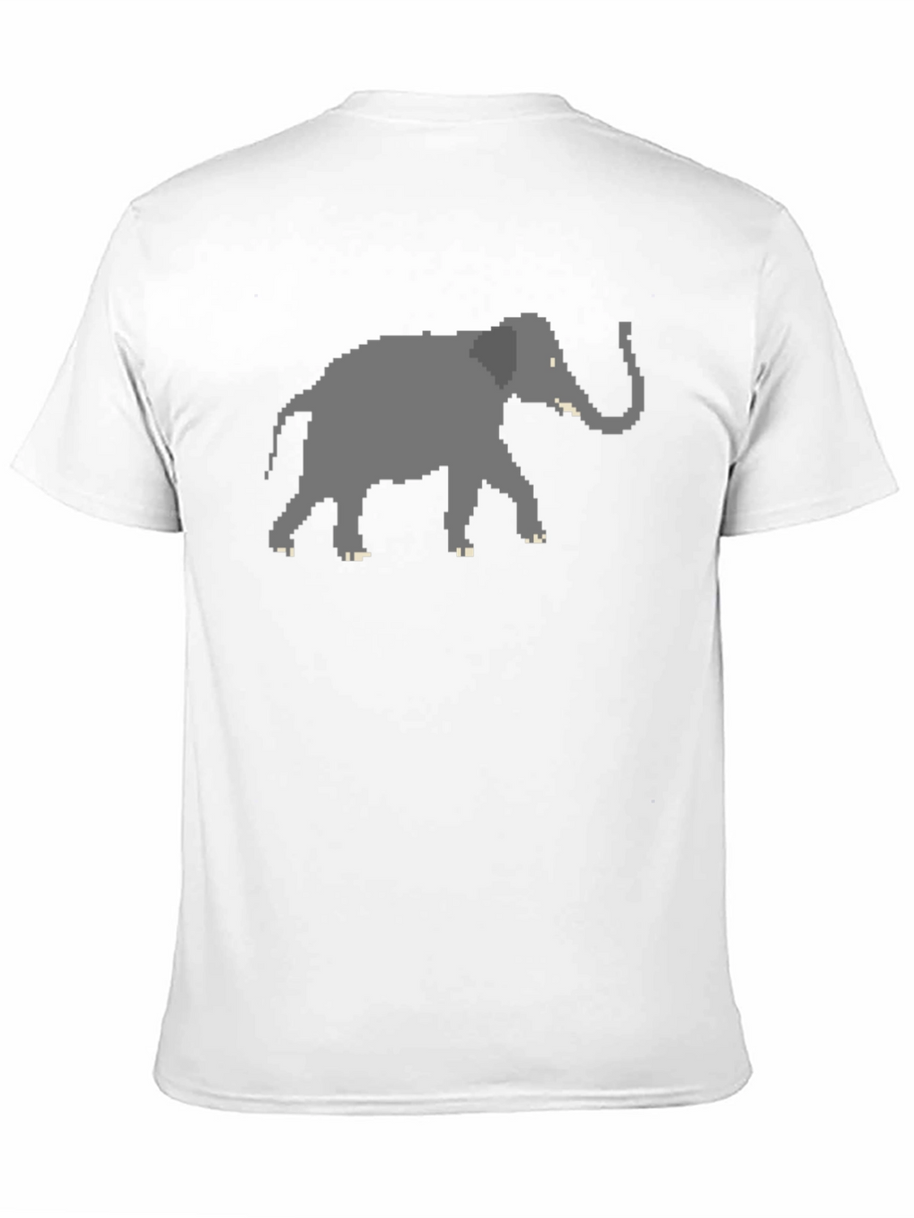 Pixelated Elephant T-Shirt - Modern Graphic Tee