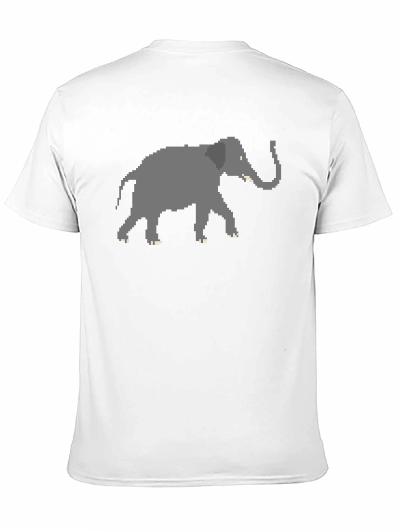 Pixelated Elephant T-Shirt - Modern Graphic Tee