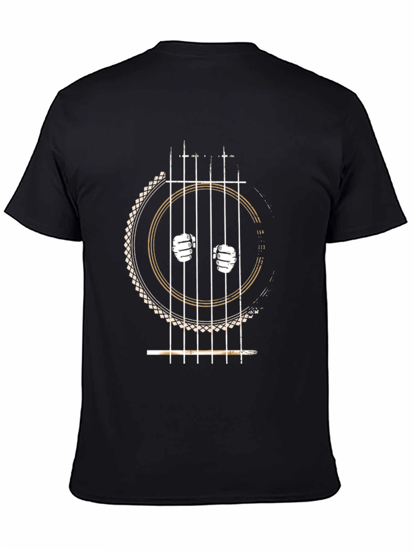 Guitar Fists T-Shirt - Black Graphic Tee for Music Lovers