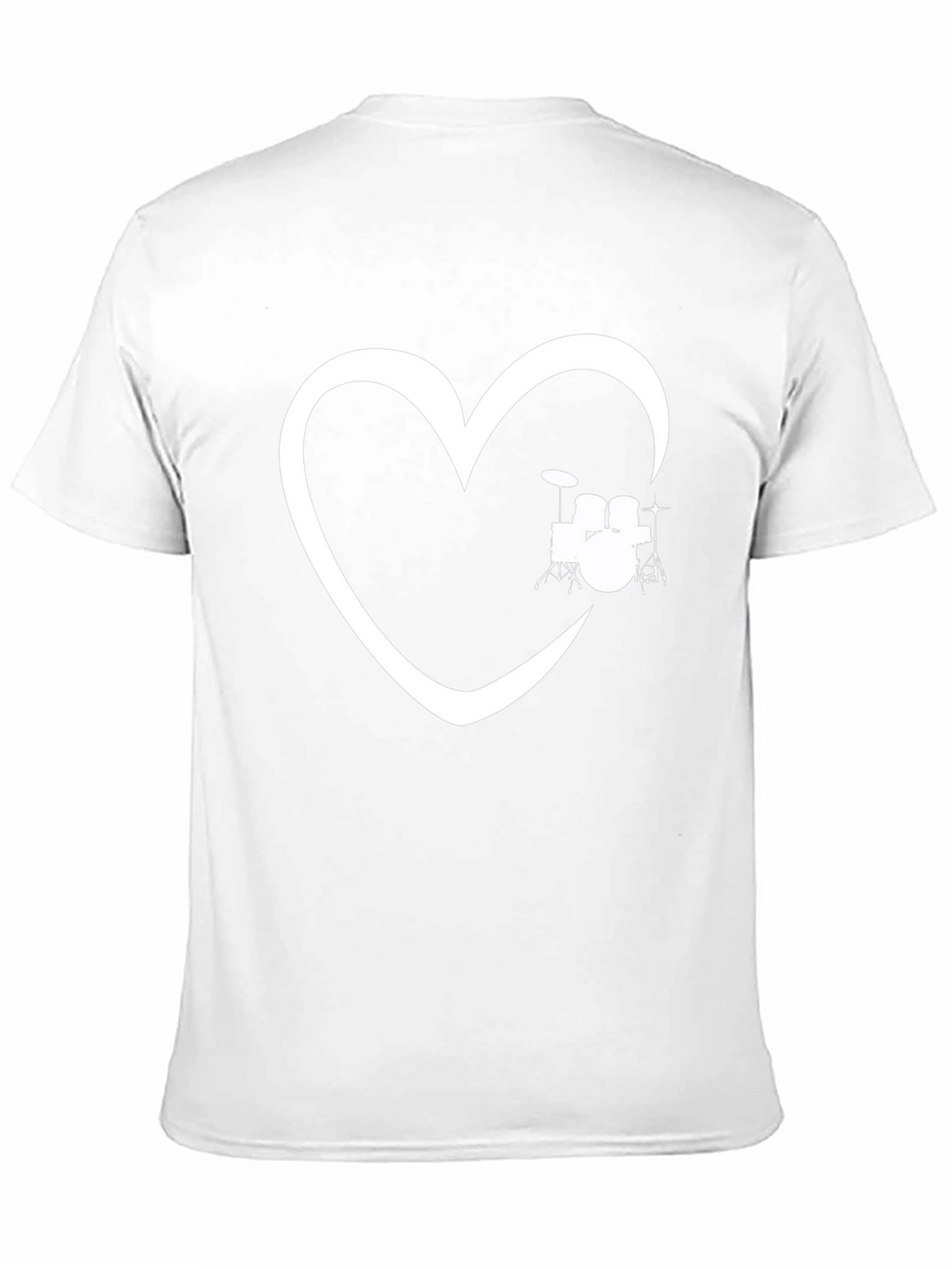Drum Heart T-Shirt - Music Lover Tee