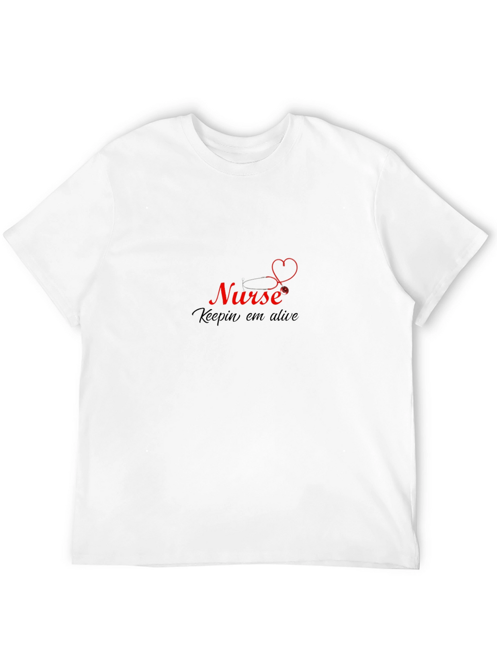 Nurse Keepin Em Alive Black T-Shirt