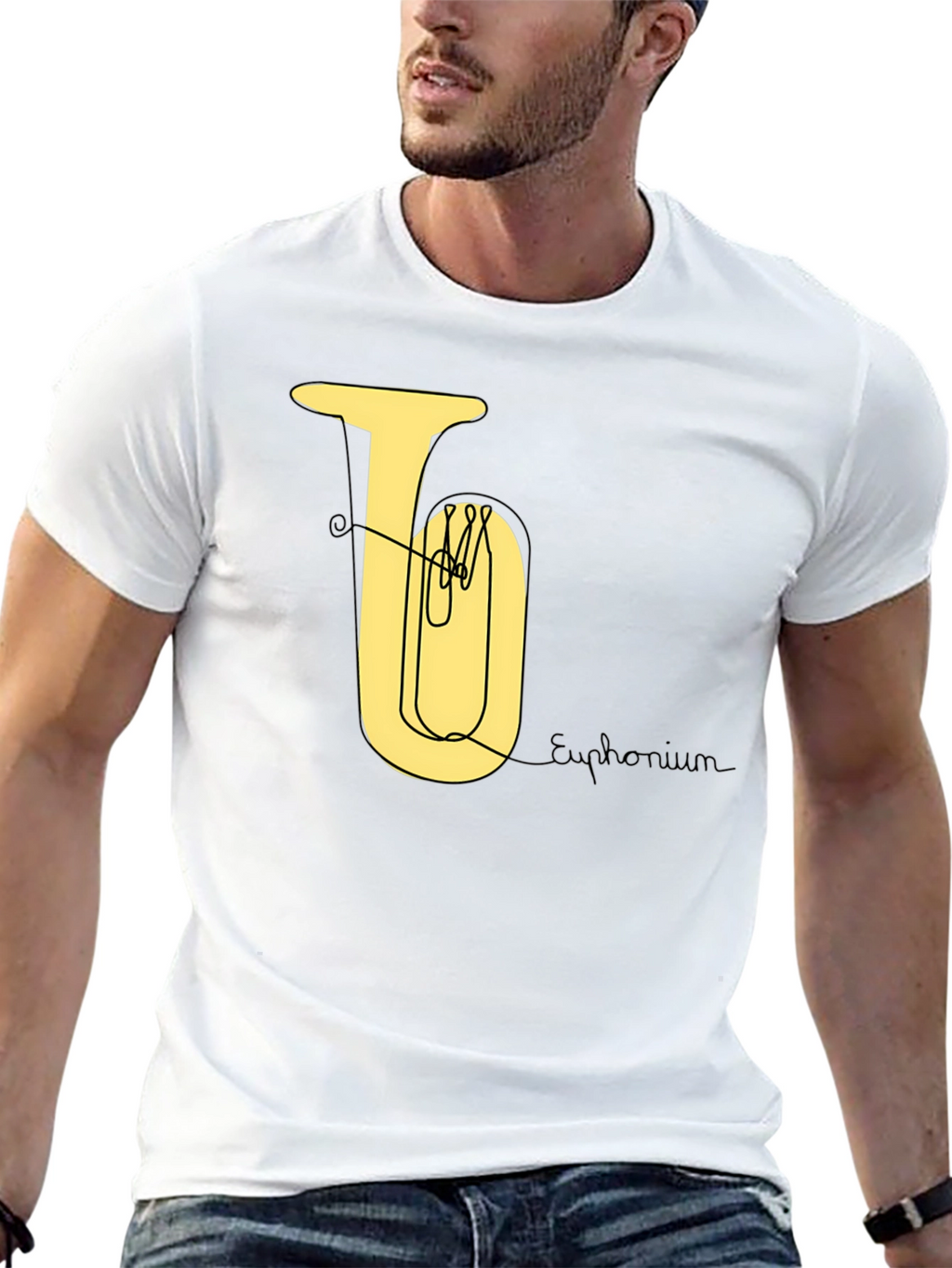 Euphonium Line Art Tee