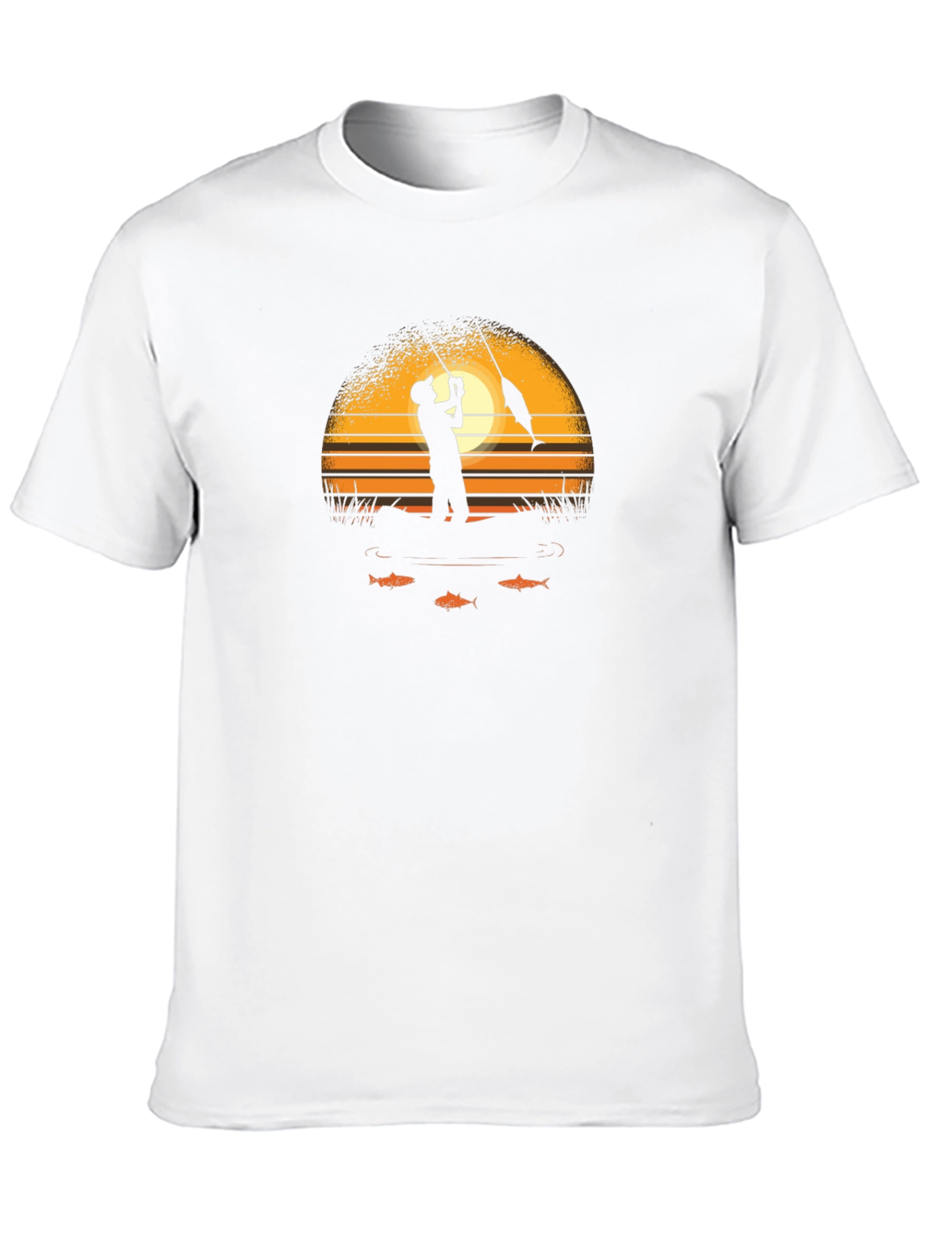 Sunset Fishing Graphic Tee