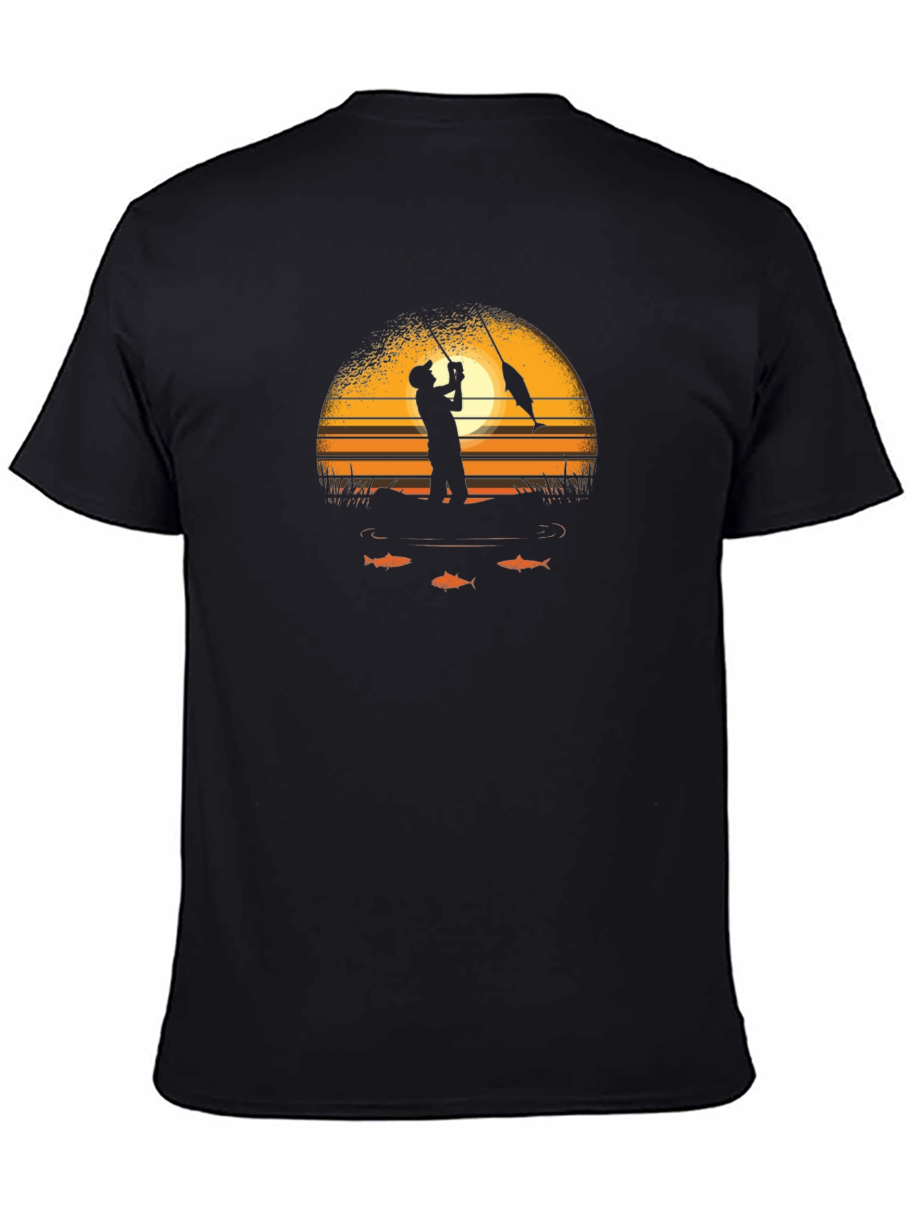 Sunset Fishing Graphic Tee