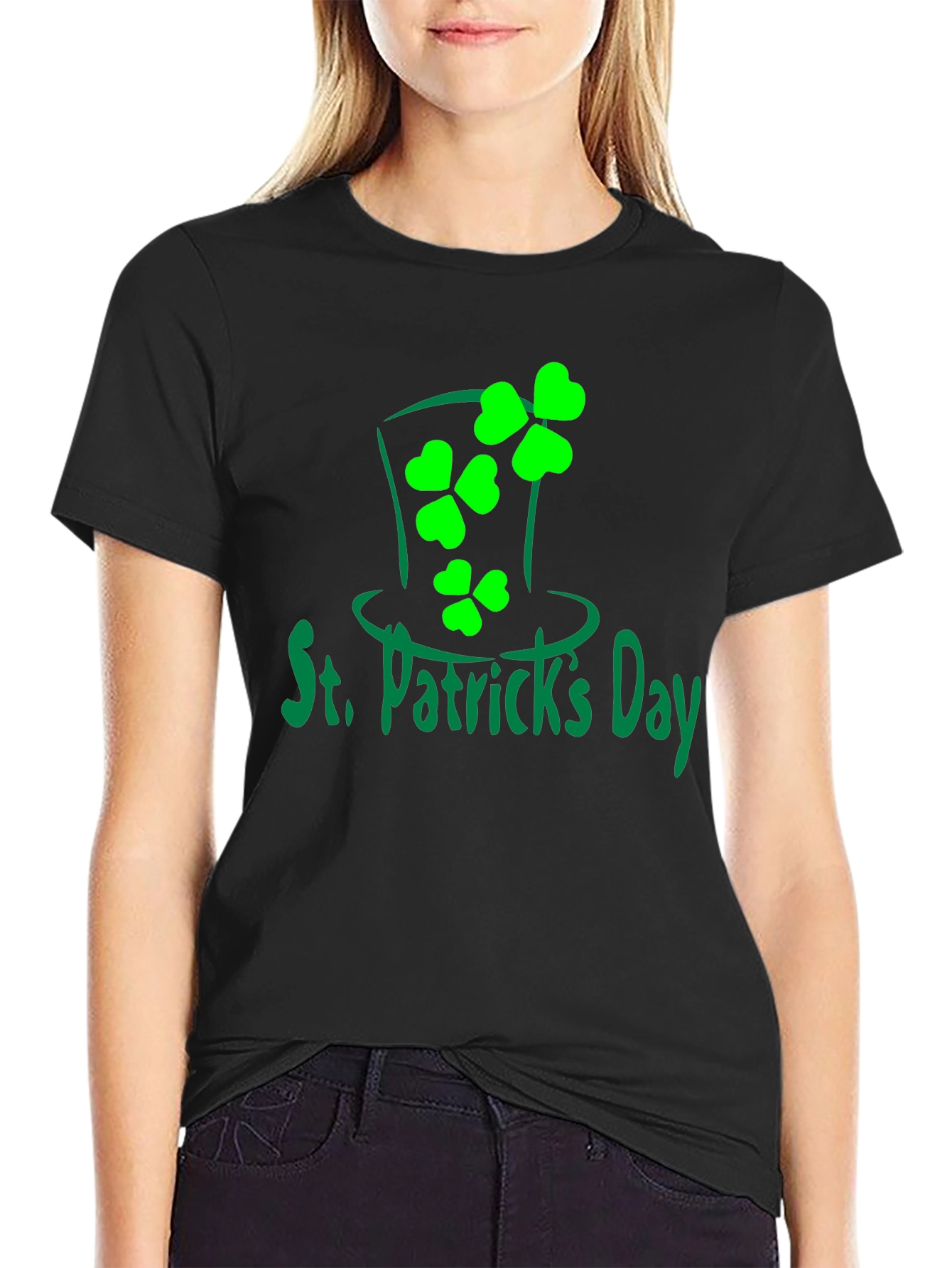 St. Patricks Day Shamrock Hat T-Shirt