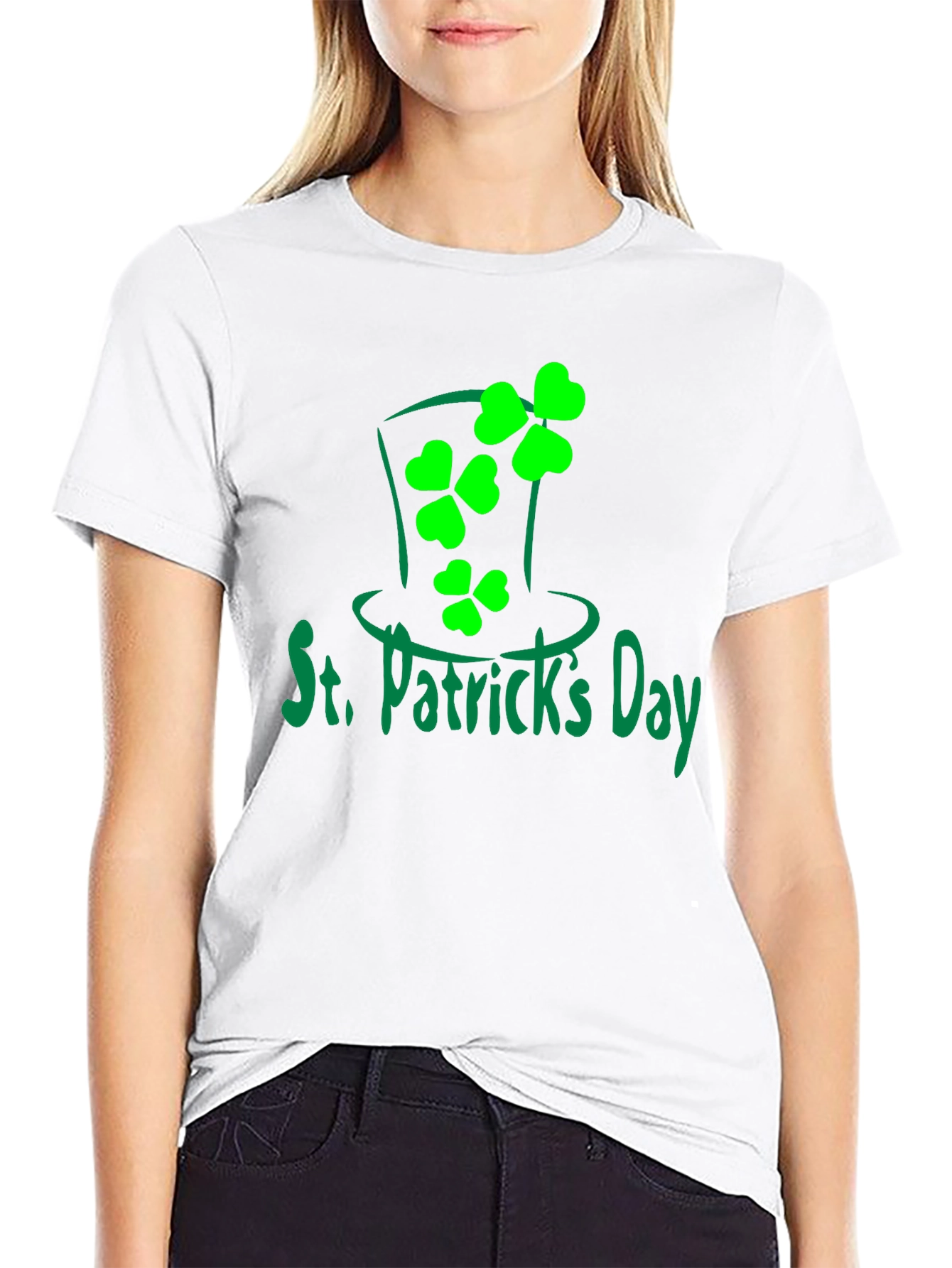 St. Patricks Day Shamrock Hat T-Shirt