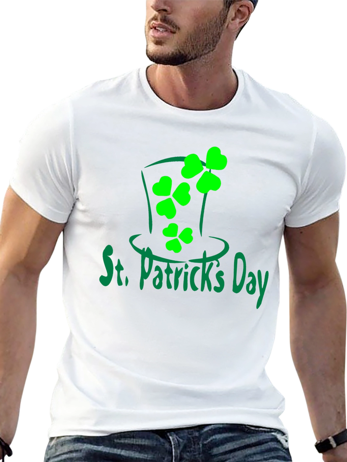 St. Patricks Day Shamrock Hat T-Shirt