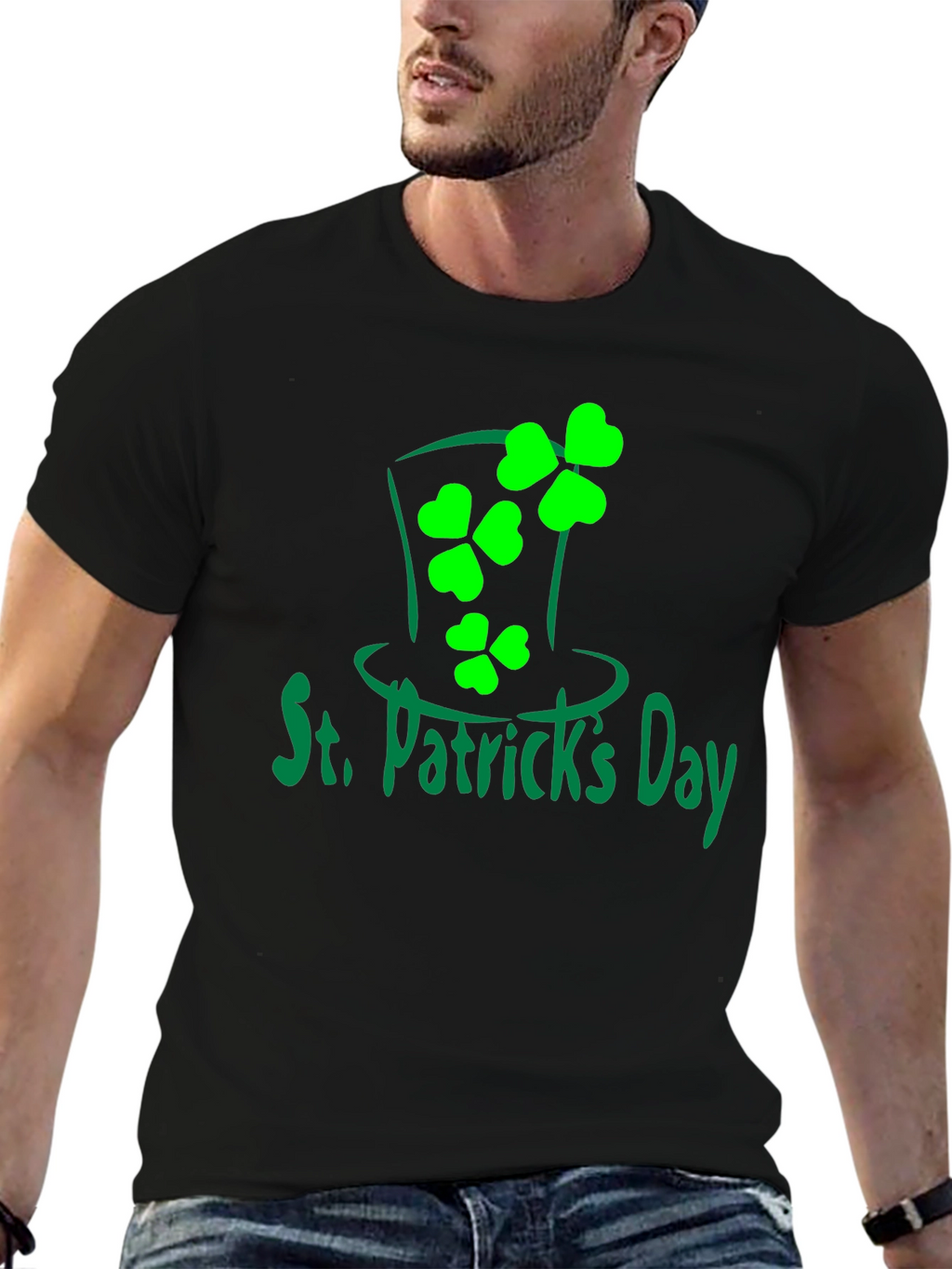 St. Patricks Day Shamrock Hat T-Shirt