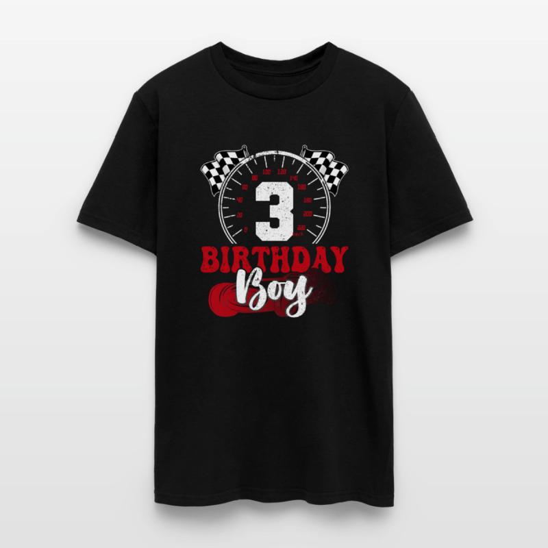 Kids Birthday Boy 3 Three Race Car 3rd Birthday