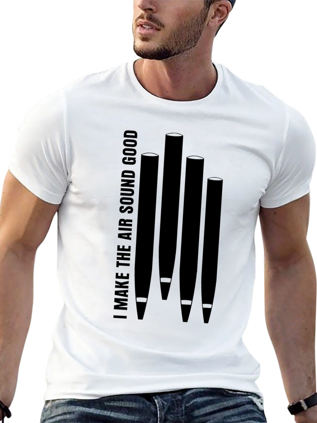 I Make The Air Sound Good Black T-Shirt