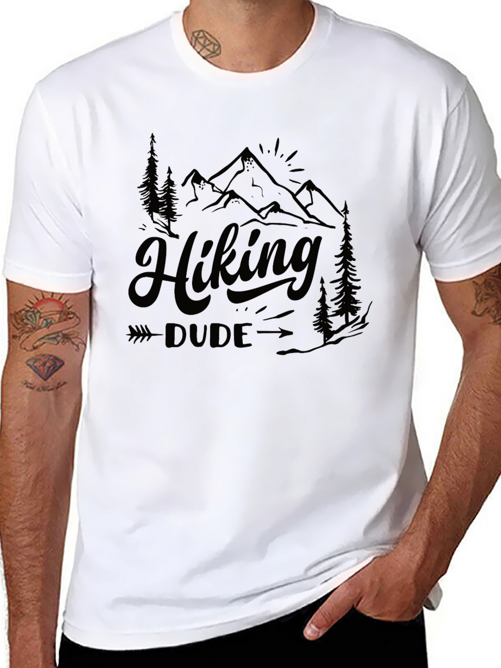 Hiking Dude Graphic Tee - Adventure Awaits!