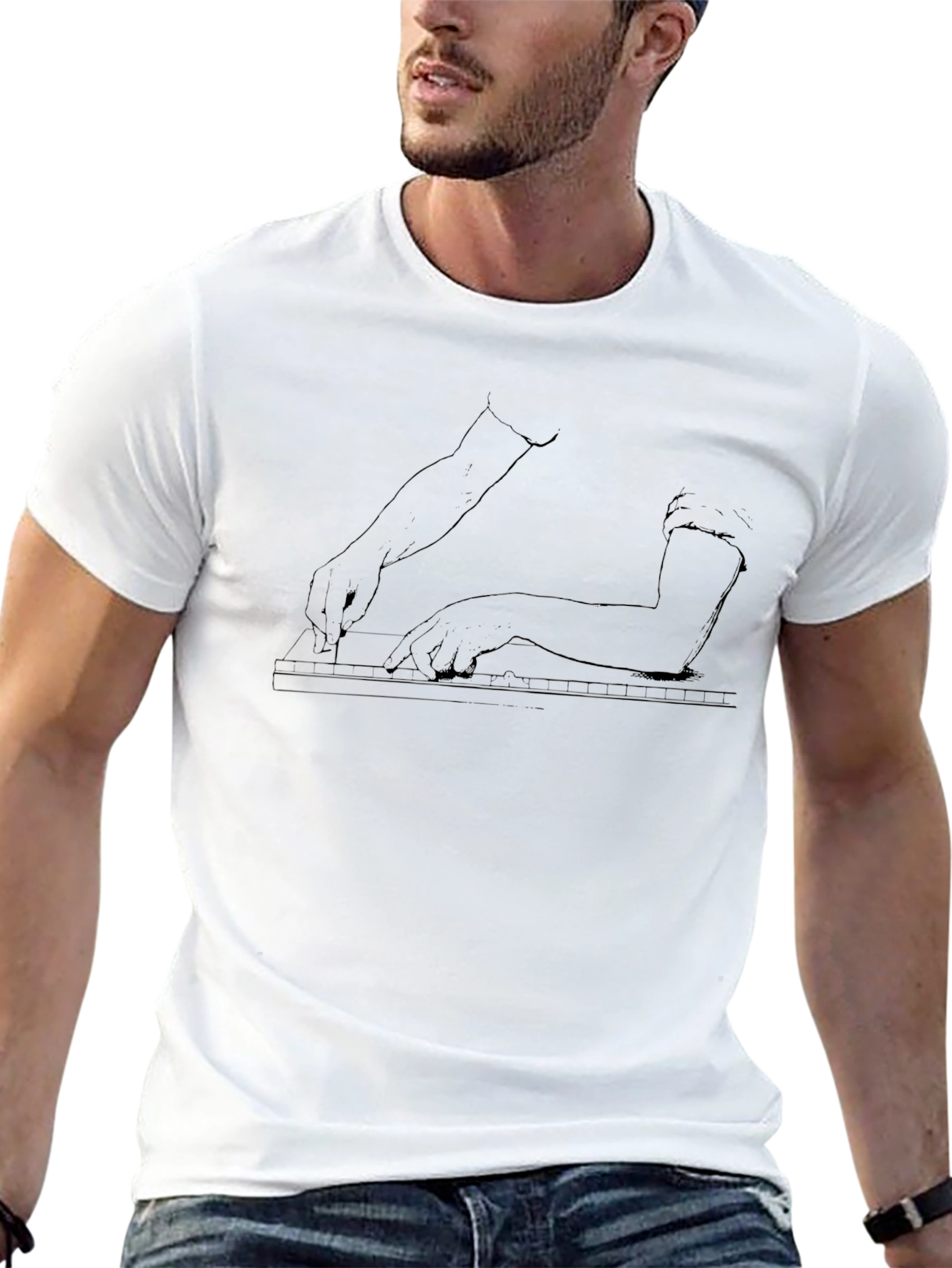 Piano Player Tee - Stylish Graphic T-Shirt