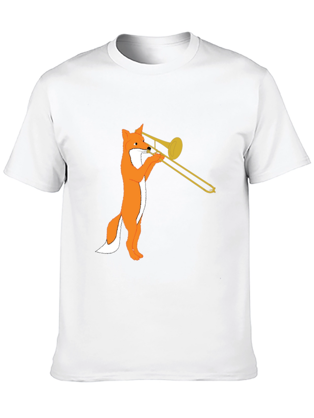 Fox Trombone T-Shirt - Black Graphic Tee