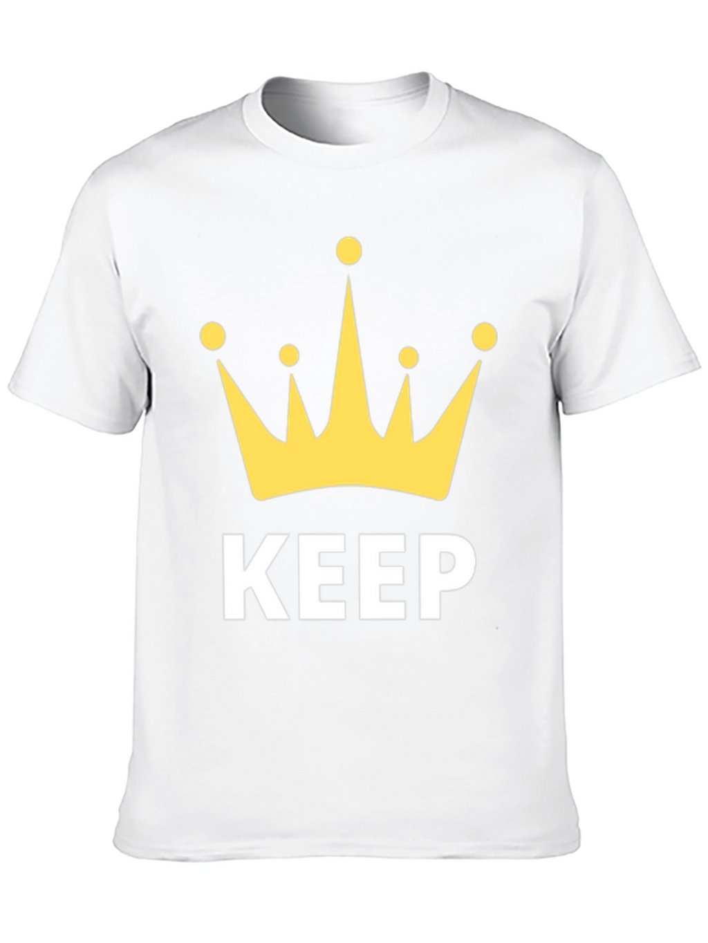 Keep Calm Crown Graphic Black T-Shirt