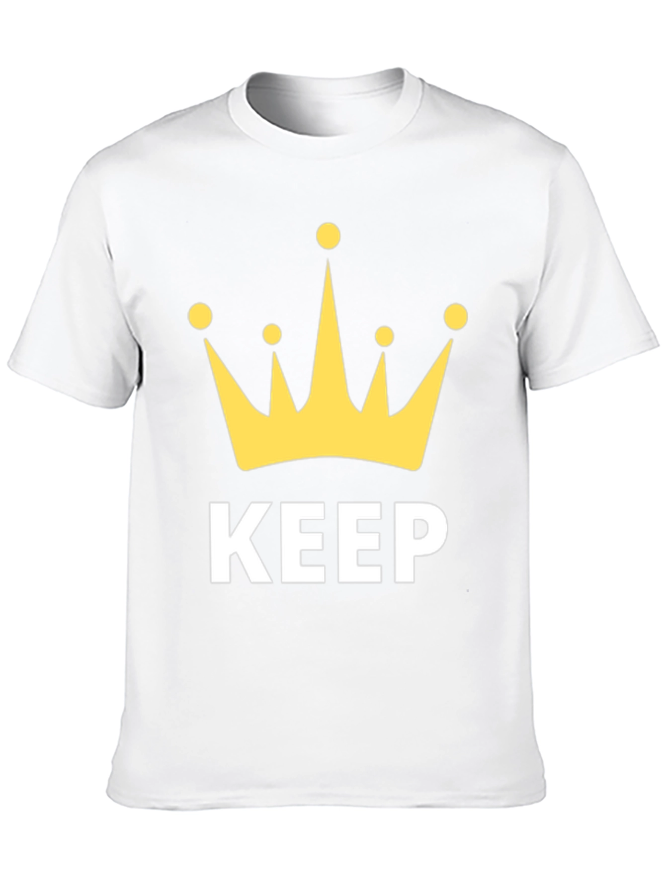 Keep Calm Crown Graphic Black T-Shirt