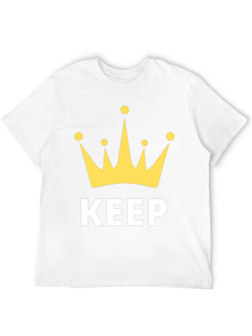 Keep Calm Crown Graphic Black T-Shirt