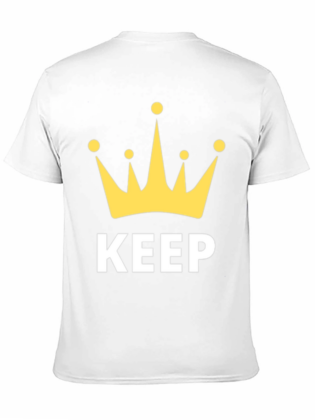 Keep Calm Crown Graphic Black T-Shirt