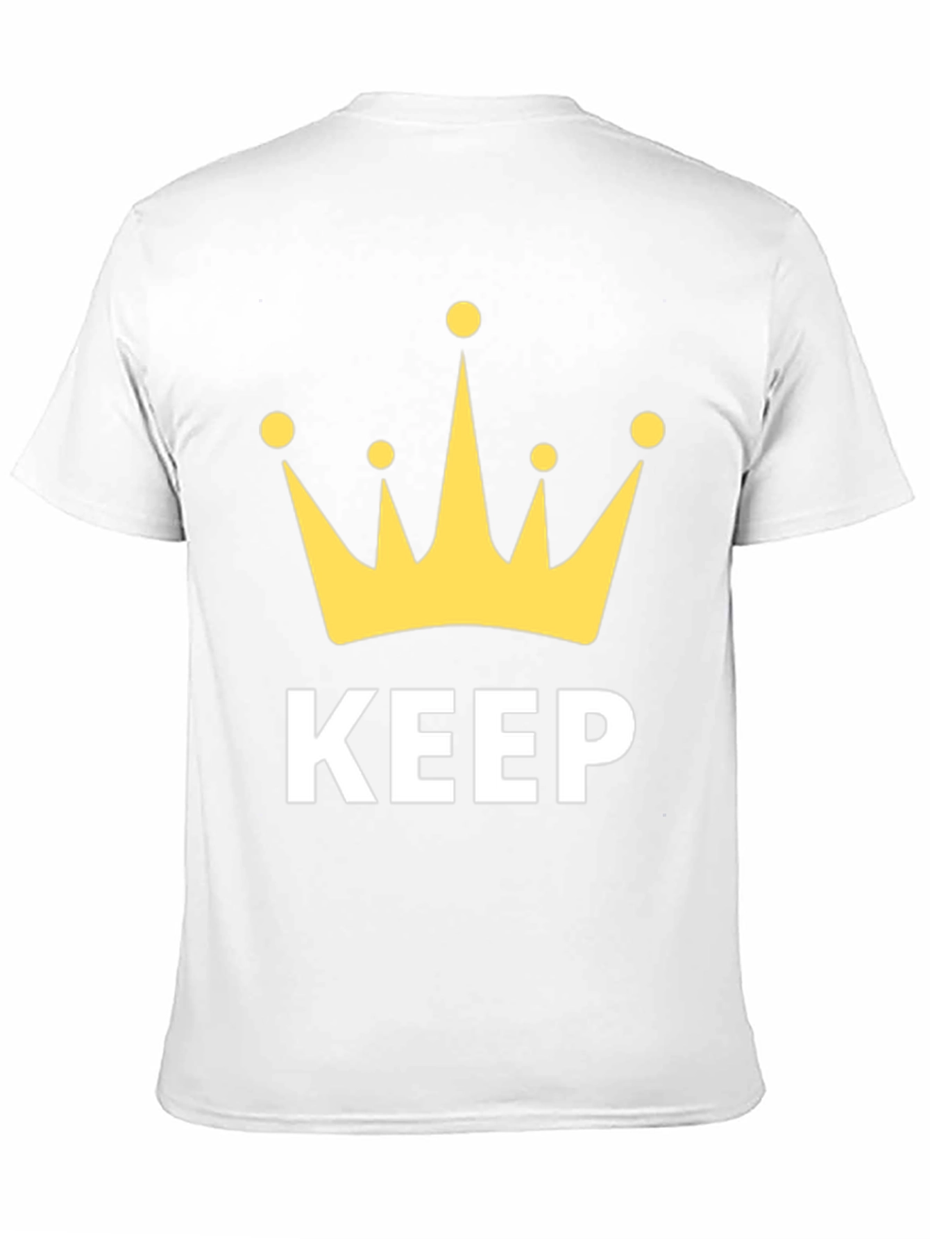 Keep Calm Crown Graphic Black T-Shirt