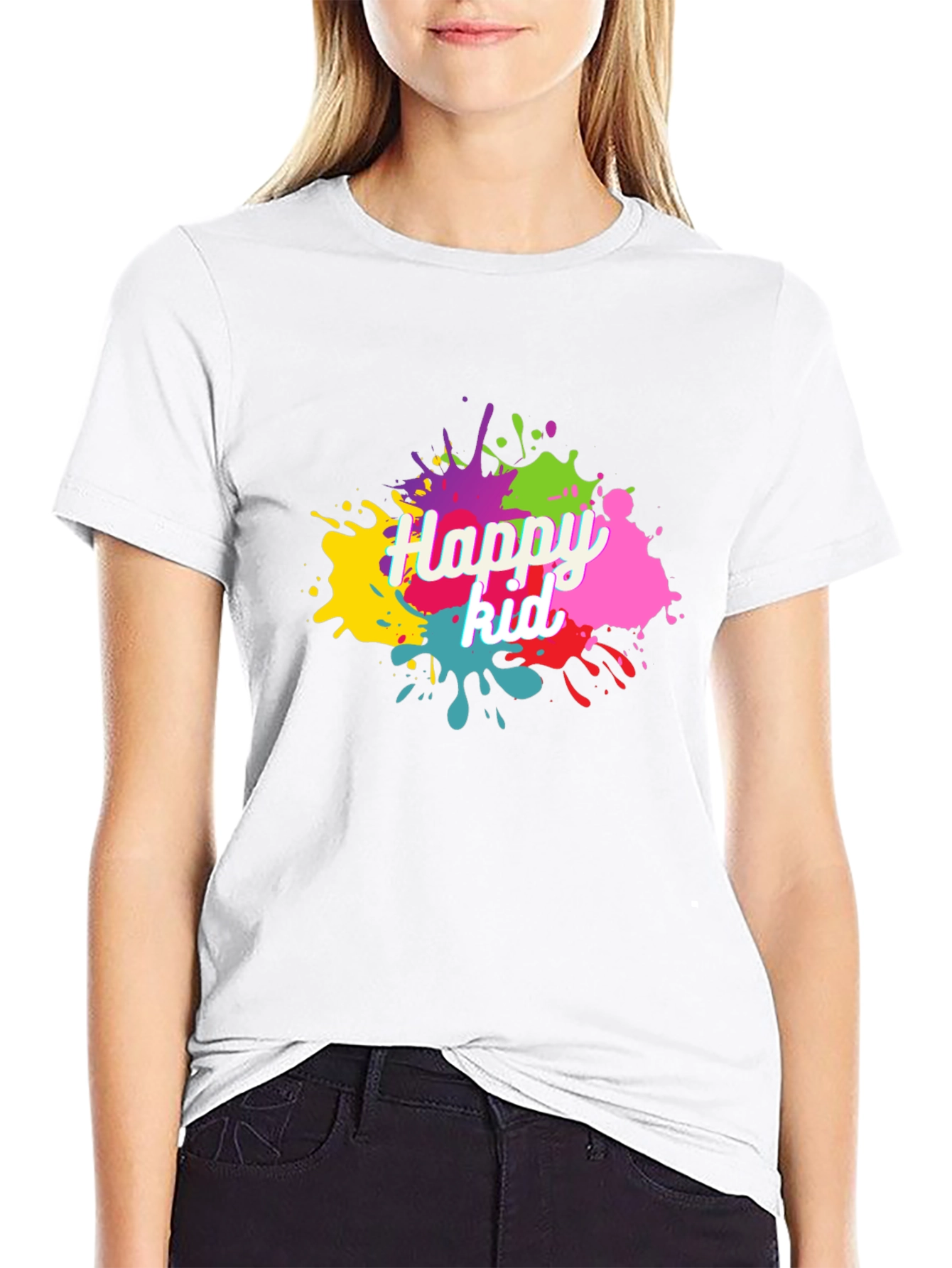 Happy Kid Splatter Graphic Tee