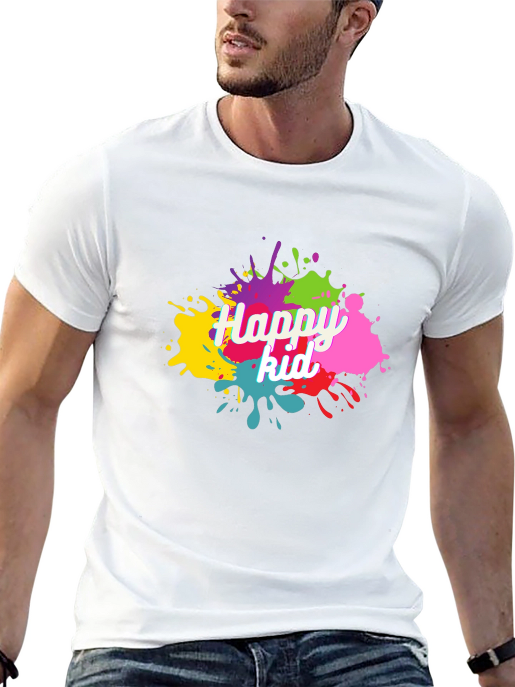 Happy Kid Splatter Graphic Tee