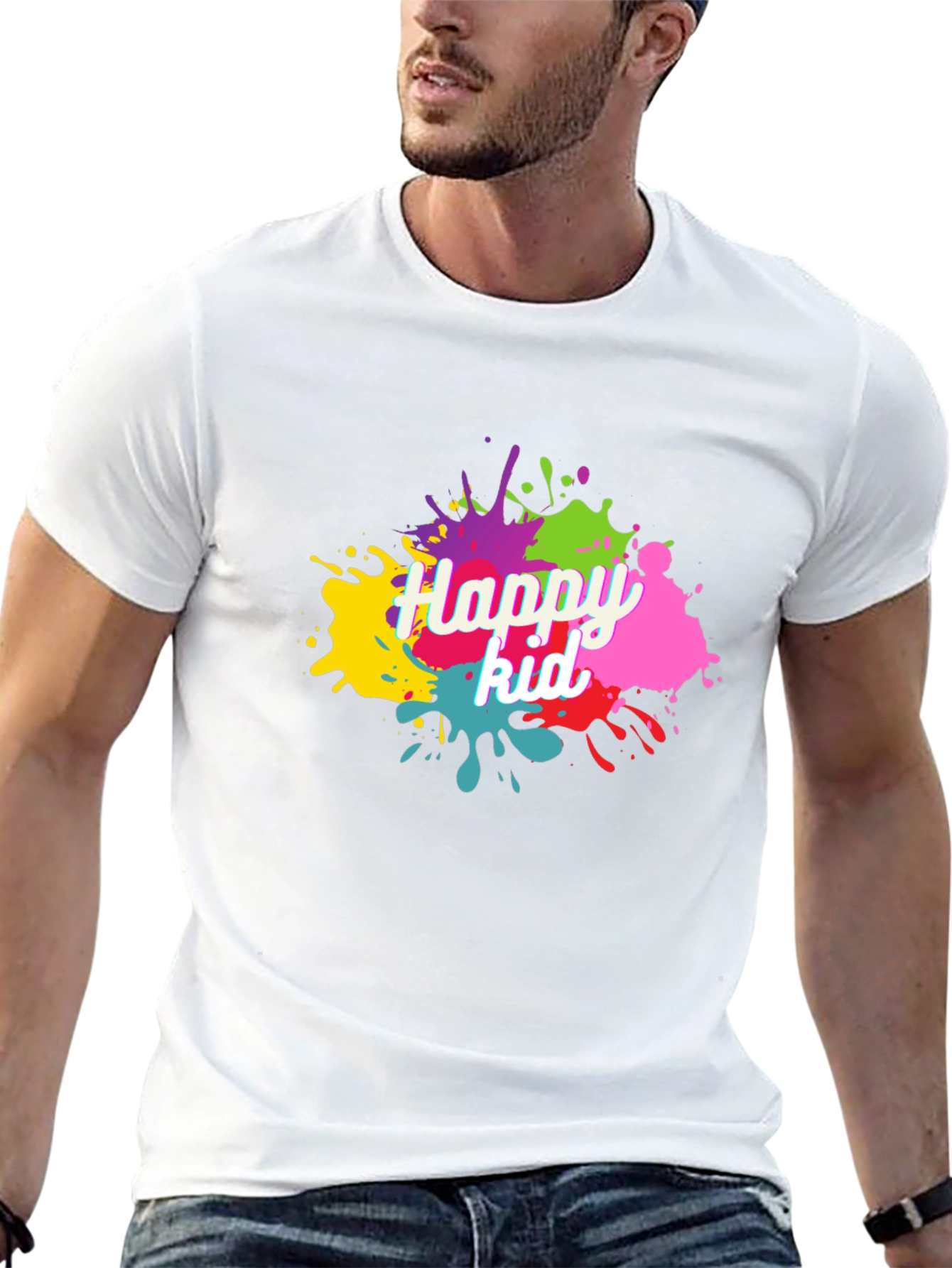 Happy Kid Splatter Graphic Tee