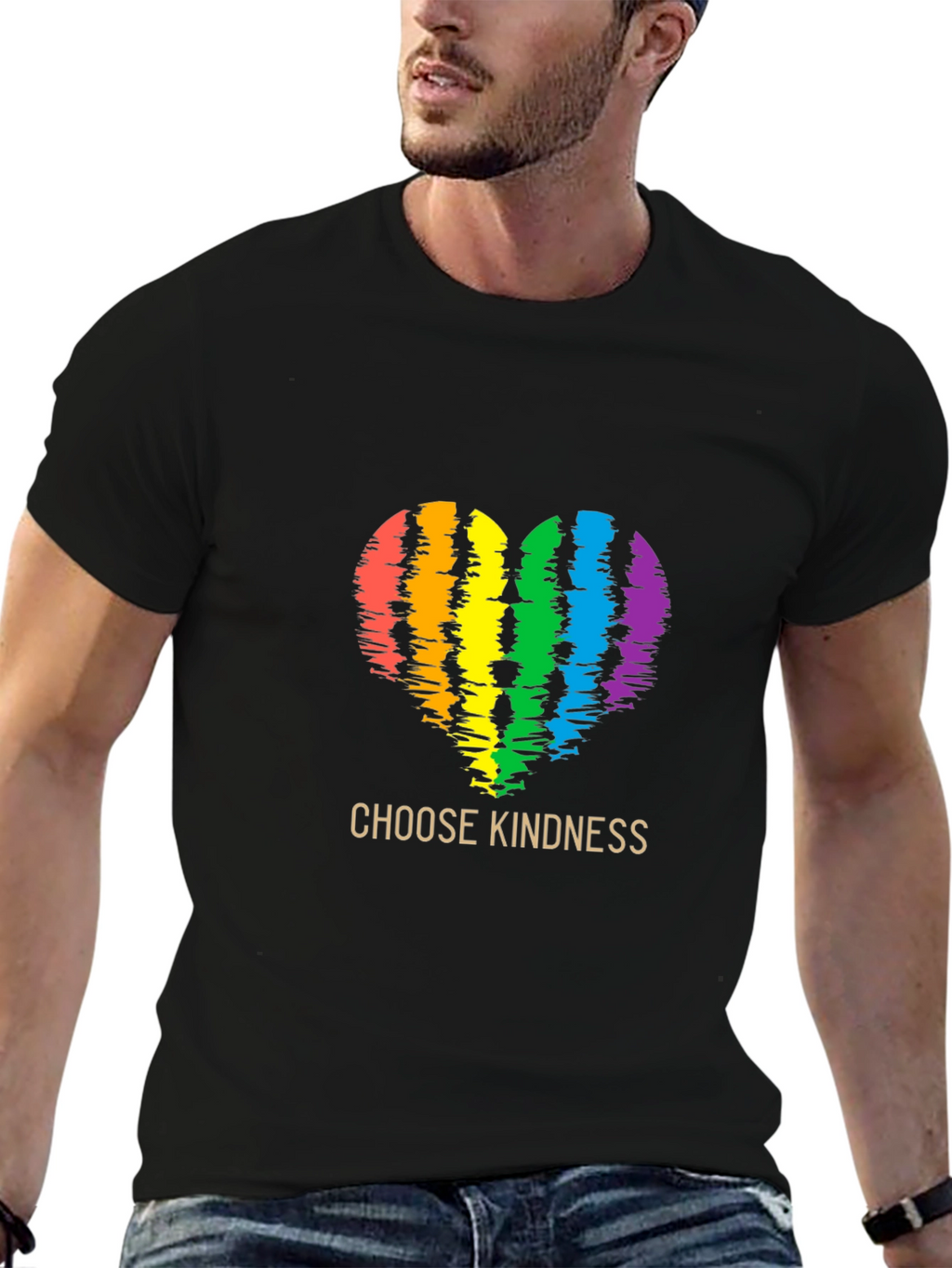 Choose Kindness Rainbow Heart T-Shirt