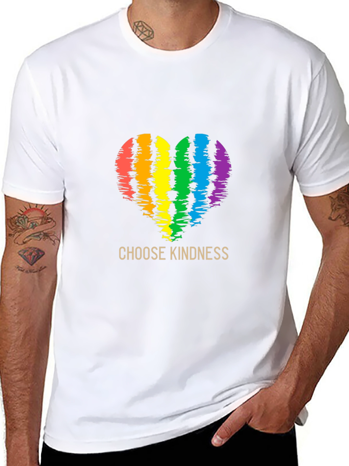 Choose Kindness Rainbow Heart T-Shirt