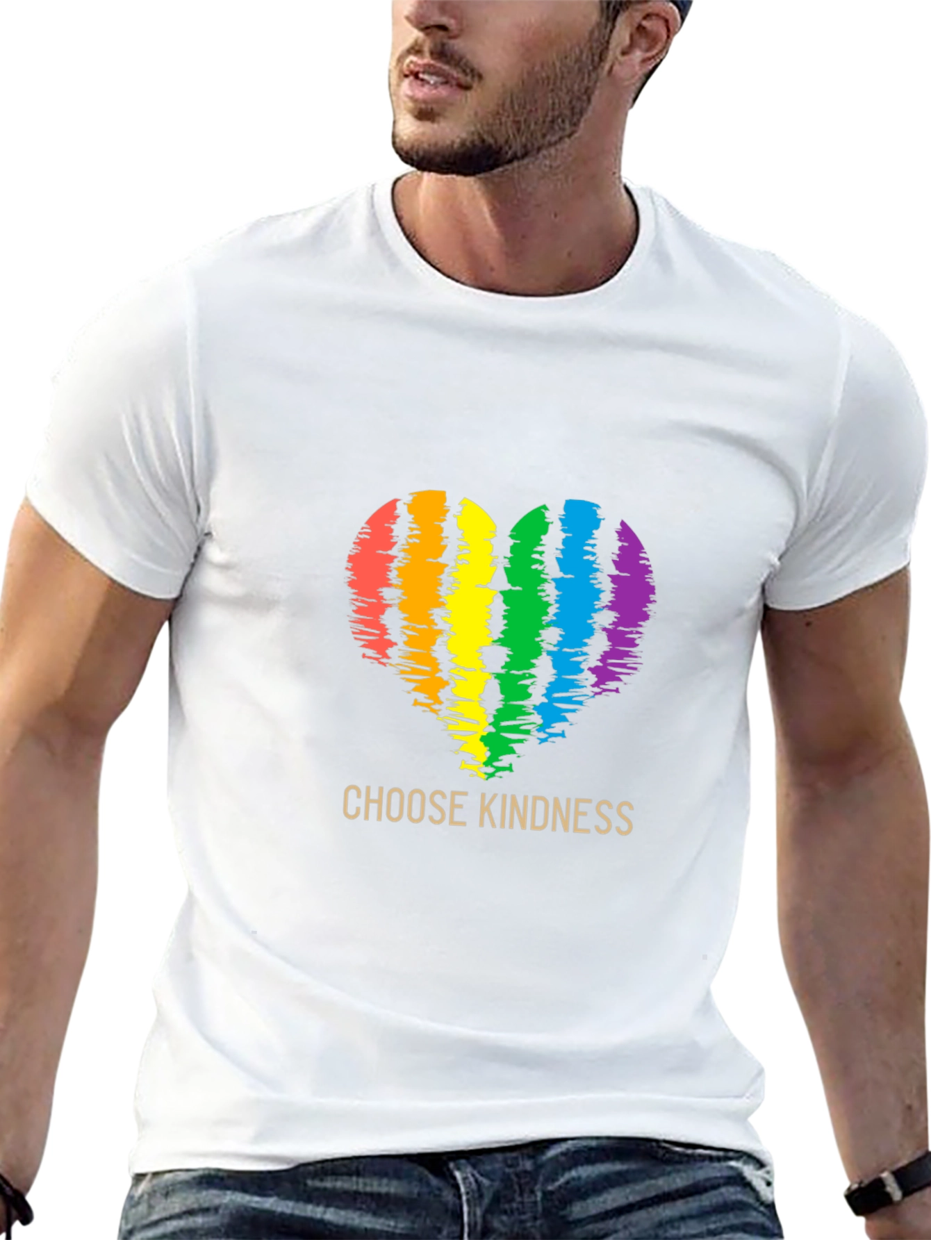 Choose Kindness Rainbow Heart T-Shirt