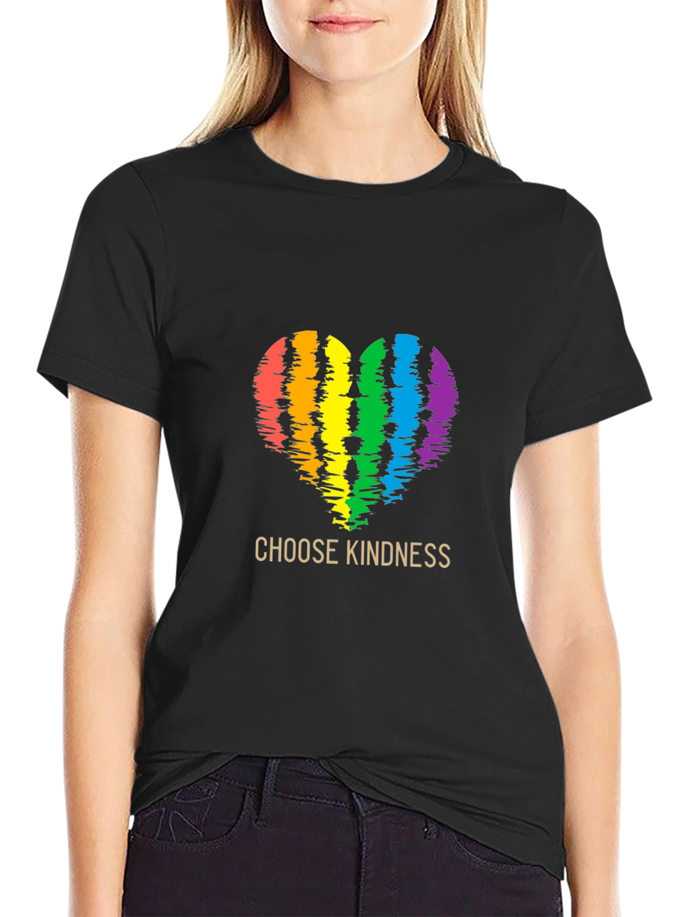 Choose Kindness Rainbow Heart T-Shirt