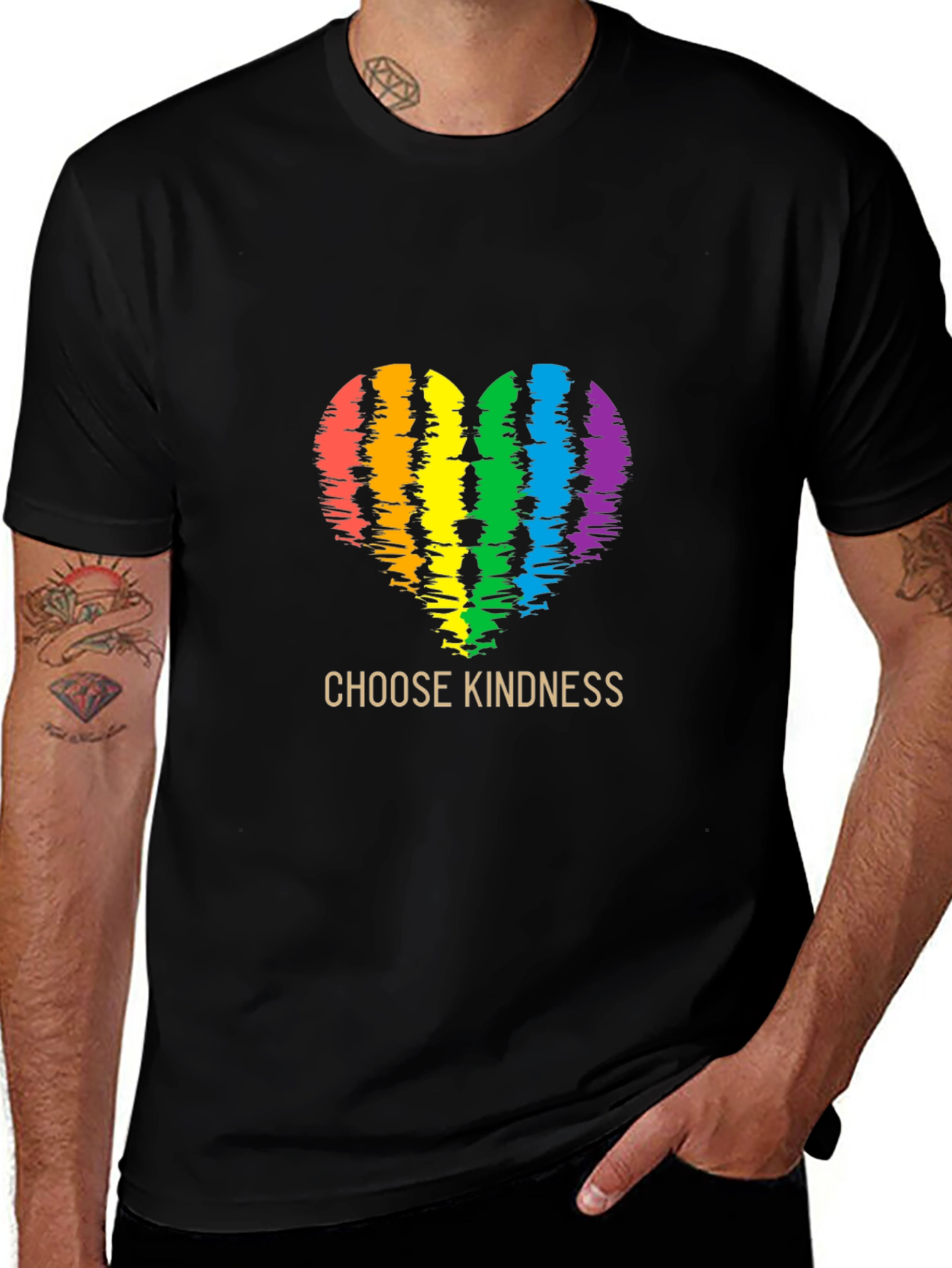 Choose Kindness Rainbow Heart T-Shirt