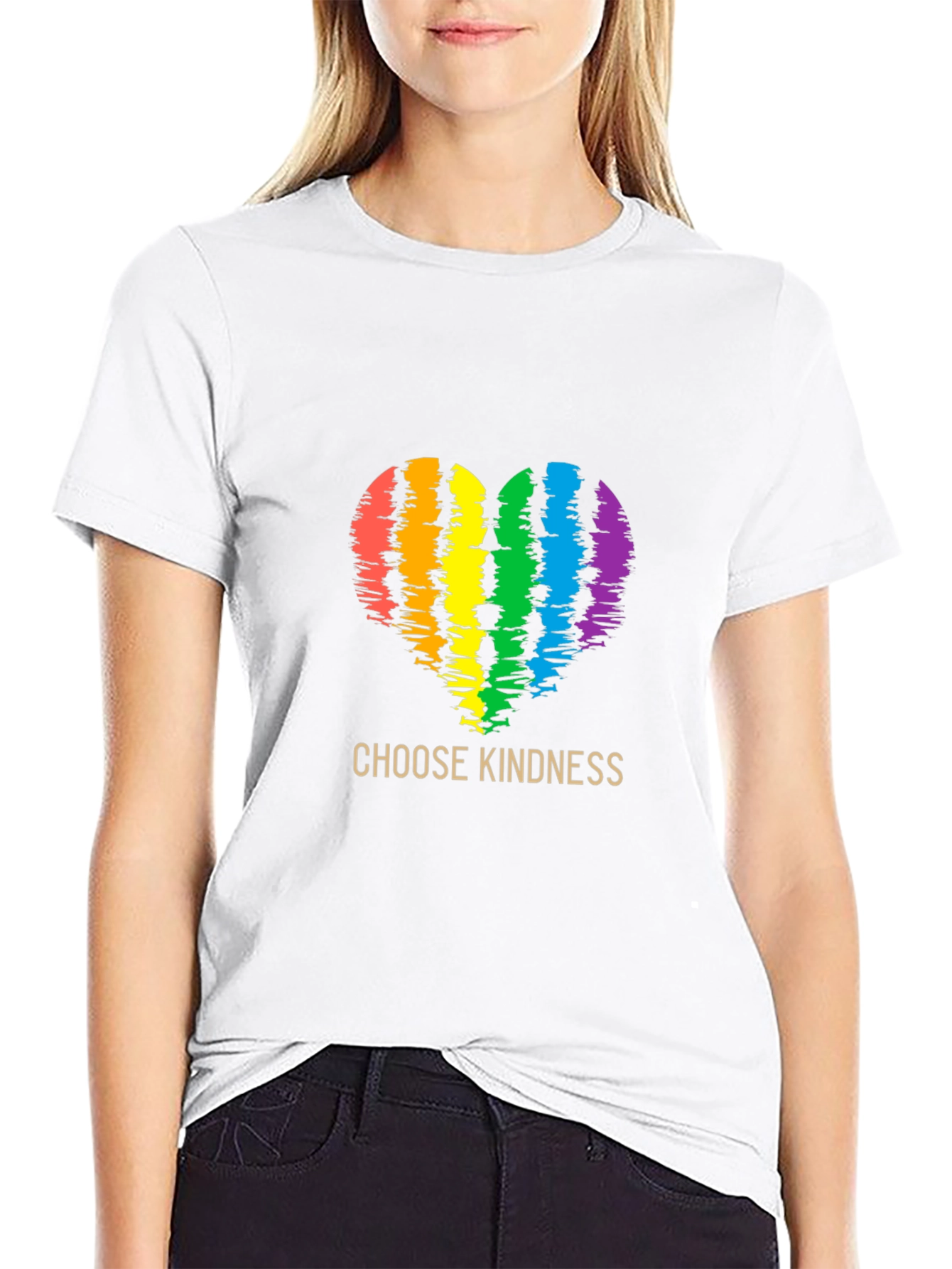 Choose Kindness Rainbow Heart T-Shirt