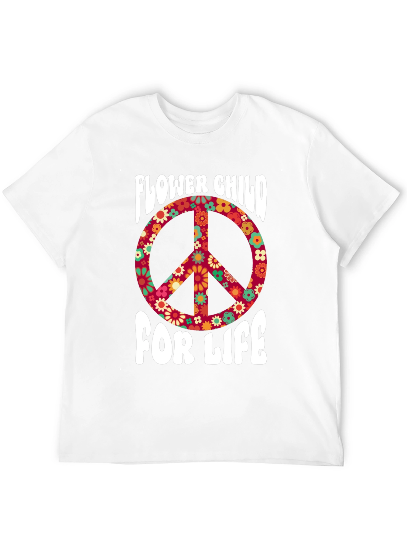 Flower Child For Life Graphic T-Shirt