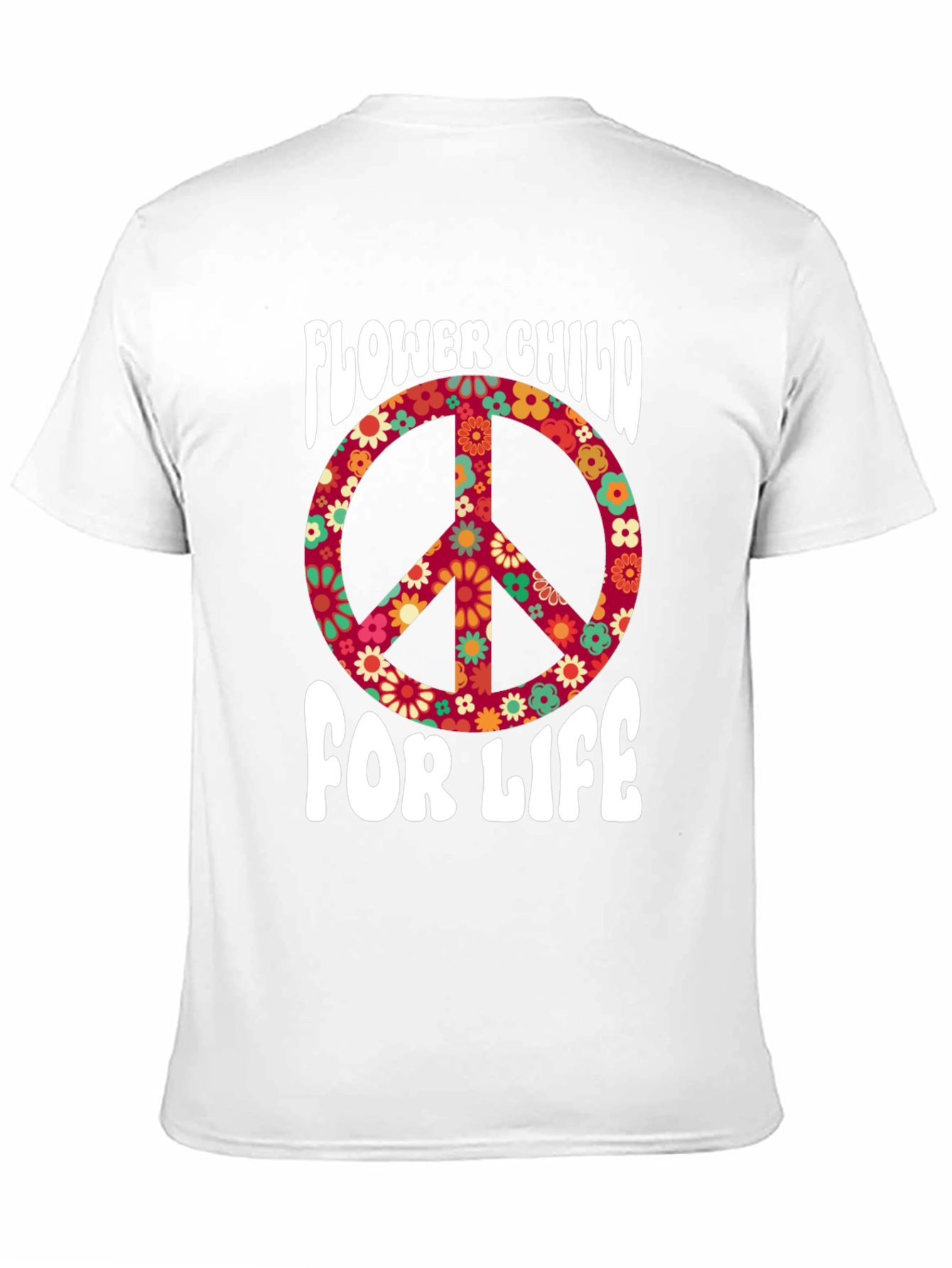 Flower Child For Life Graphic T-Shirt