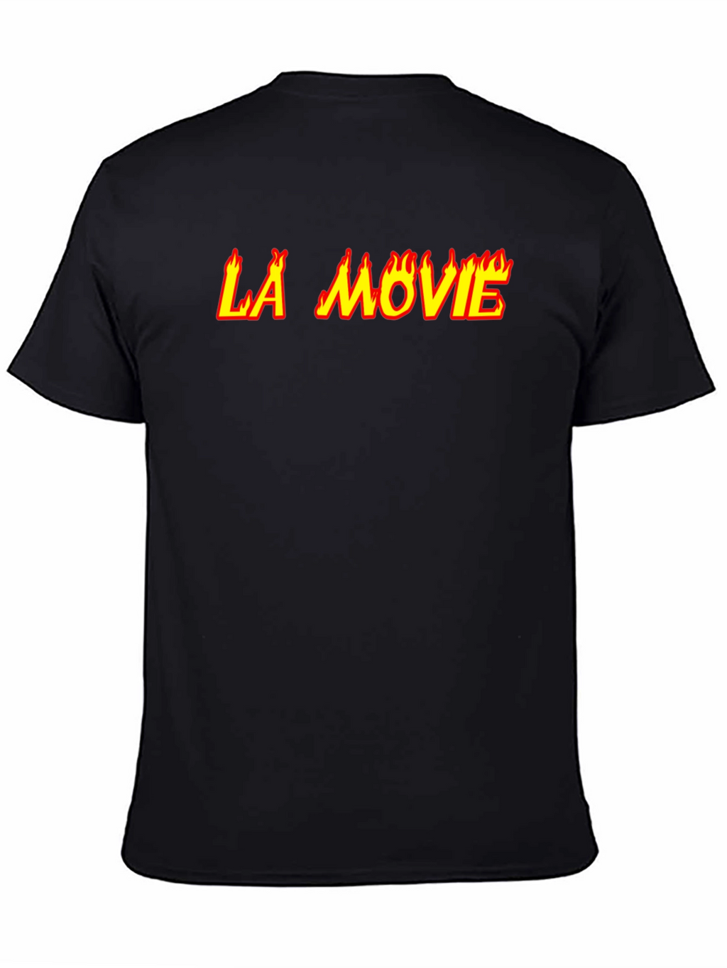 LA Movie Graphic Tee - Flaming Text Design