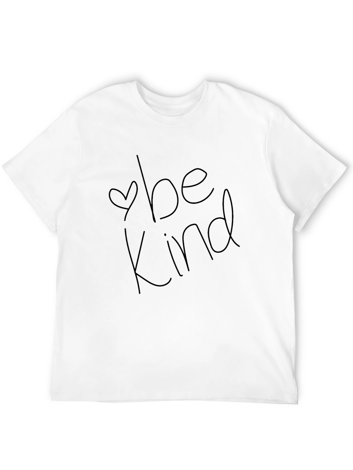Be Kind Graphic T-Shirt - Black Crew Neck Tee