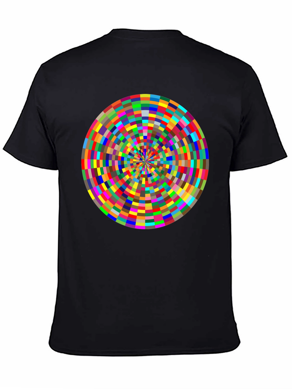 Geometric Kaleidoscope Graphic Tee - Modern Art Style